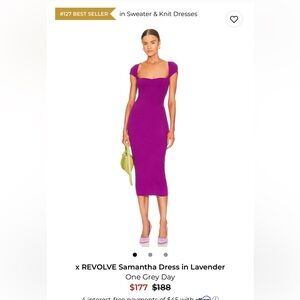 OGD x REVOLVE Samantha Midi Dress in Lavender